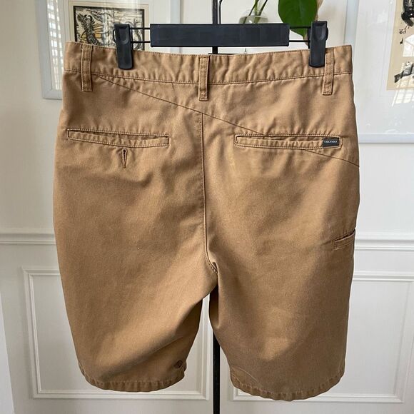 Volcom Flat Front Bark Khaki Shorts 10” Inseam 30 - Picture 2 of 9